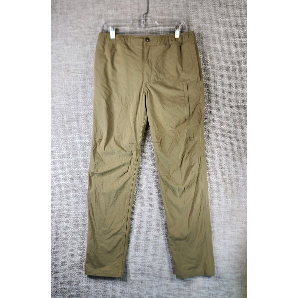 Olivers Apparel Compass Pants Ripstop Nylon Mens M Khaki Straight Leg Hiking